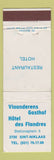 Matchbook Cover - Vlaanderens Gasthof Hotel Sint Niklaas WEAR