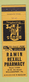 Matchbook Cover - Ramin Rexall Drug Store Williamsport PA