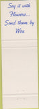Matchbook Cover - Tropical Florist Pasadena CA girlie FTD