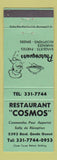 Matchbook Cover - Restaurant Cosmos QC