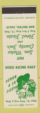 Matchbook Cover - San Mateo County Fair CA 1966 girlie