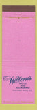 Matchbook Cover - Wilbern's Motel Restaurant Wisconsin Rapids WI