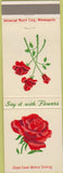 Matchbook Cover - Shortwell Floral Co Fargo ND FTD