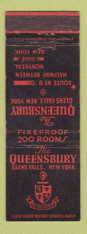Matchbook Cover - Queensbury Hotel Glens Falls NY