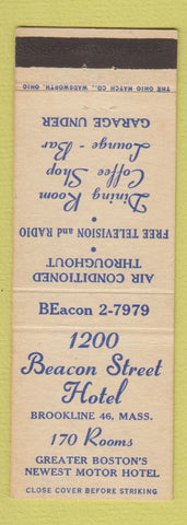 Matchbook Cover - 1200 Beacon Street Hotel Brooklin eMA