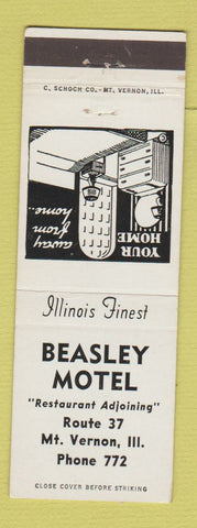 Matchbook Cover - Beasley Motel Mount Vernon IL