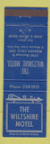 Matchbook Cover - Wiltshire Motel Niagara Falls ON