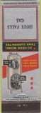 Matchbook Cover - Sioux Falls Gas