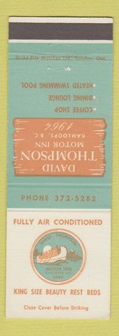 Matchbook Cover - David Thompson Motor Inn Kamloops BC