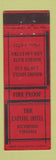Matchbook Cover - Capitol Hotel Richmond VA Federal