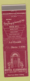 Matchbook Cover - Hotel Clubhouse Chester PA