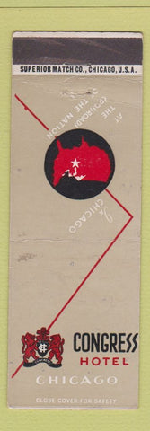 Matchbook Cover - Congress Hotel Chicago IL WEAR