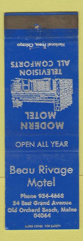 Matchbook Cover - Beau Rivage Motel Old Orchard Beach ME BLUE WEAR