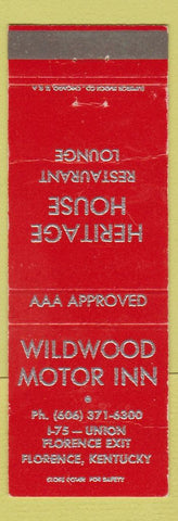 Matchbook Cover - Wildwood Motor Inn Florence KY