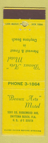 Matchbook Cover - Beaux Arts Motel Daytona Beach FL