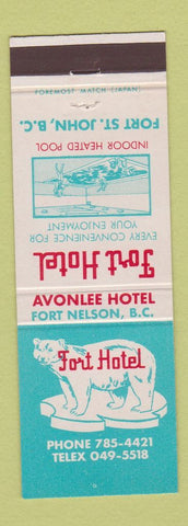Matchbook Cover - Fort Hotel Fort St John BC
