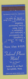 Matchbook Cover - Federal Plaza Motel Springfield MA