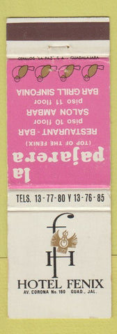 Matchbook Cover - Hotel Fenix Guadalajara Mexico
