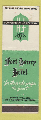 Matchbook Cover - Fort Henry Hotel Kingston ON