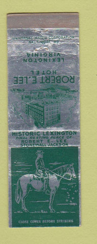 Matchbook Cover - Robert E Lee Hotel Lexington VA WEAR
