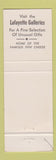 Matchbook Cover - Lafayette House Foxboro MA