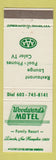 Matchbook Cover - Woodward's Motel Lincoln NH