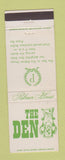 Matchbook Cover - The Den Palmer House Hotel Chicago IL