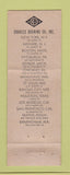 Matchbook Cover - Bruning Drafting Supply