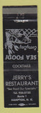 Matchbook Cover - Jerry's Restaurant Hampton NH