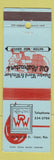 Matchbook Cover - Deister Ward Wicher Oil Abstracters Casper WY