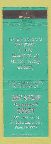 Matchbook Cover - Bay State Sundeck Court St Petersburg FL