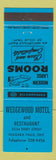 Matchbook Cover - Wedgewood Motel Restaurant Niagara Falls ON BLUE