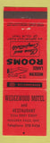 Matchbook Cover - Wedgewood Motel Restaurant Niagara Falls ON RED