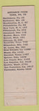 Matchbook Cover - Barnhart's Motel York PA