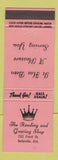 Matchbook Cover - Reading and Greeting Shop Belleville ON