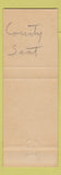 Matchbook Cover - DC Newsom Gin Cotton Plains TX WRITING
