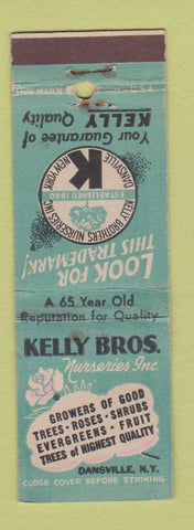 Matchbook Cover - Kelly Bros Nurseries Dansville NY WEAR