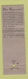 Matchbook Cover - Kelly Bros Nurseries Dansville NY WEAR