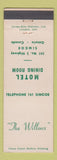 Matchbook Cover - The Willows Motel Simcoe ON