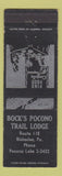 Matchbook Cover - Bock's Pocono Trail Lodge Blakeslee PA