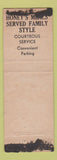 Matchbook Cover - Bock's Pocono Trail Lodge Blakeslee PA