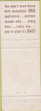 Matchbook Cover - East Ohio Gas Co Cleveland OH