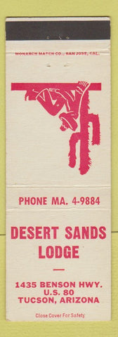 Matchbook Cover - Desert Sands Lodge Tucson AZ