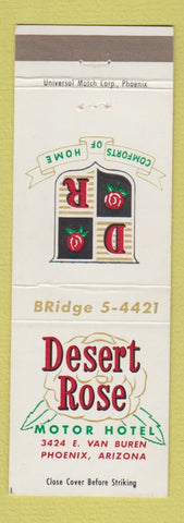 Matchbook Cover - Desert Rose Motor Hotel Phoenix AZ