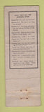 Matchbook Cover - Old Days Tavern Chicago IL ARROW WORN
