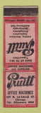 Matchbook Cover - Pruitt Office Machines Chicago IL WORN