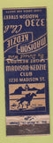 Matchbook Cover - Madison Kedzie Club Chciago IL WORN