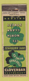 Matchbook Cover - Cloverbar Restaurant Chicago IL WORN