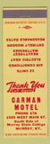 Matchbook Cover - Carman Motel Murray KY