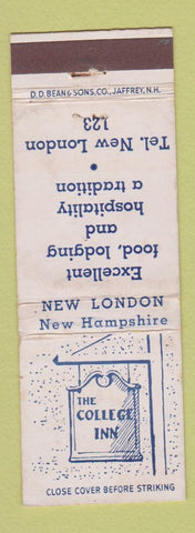 Matchbook Cover - The College Inn New London NH WEAR DD Bean